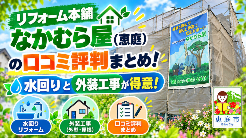 リフォーム本舗なかむら屋,恵庭,リフォーム,口コミ,評判