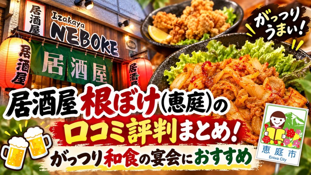 根ぼけ,居酒屋,恵庭,口コミ,評判,レビュー