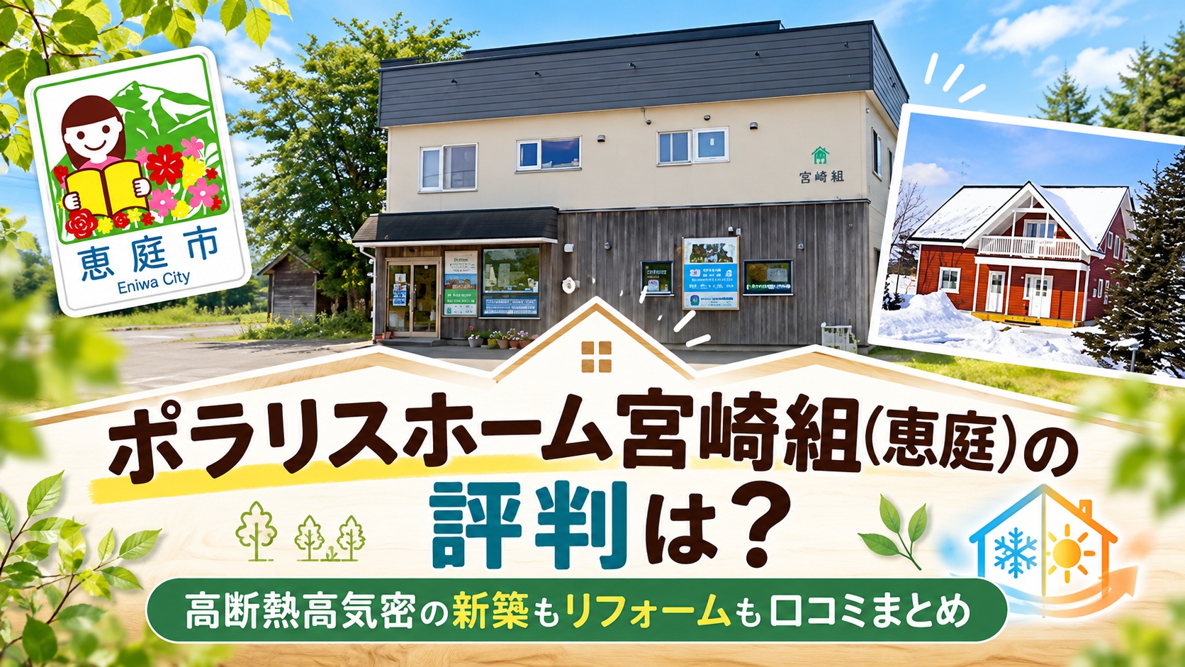 ポラリスホーム,宮崎組,恵庭,工務店,リフォーム,新築,注文住宅,口コミ,評判,レビュー
