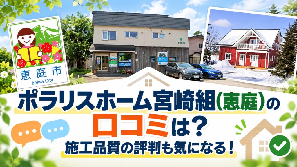 ポラリスホーム,宮崎組,恵庭,工務店,リフォーム,新築,注文住宅,口コミ,評判,レビュー