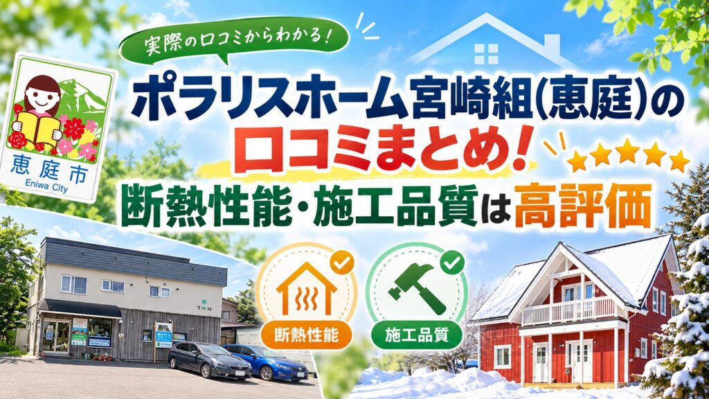 ポラリスホーム,宮崎組,恵庭,工務店,リフォーム,新築,注文住宅,口コミ,評判,レビュー