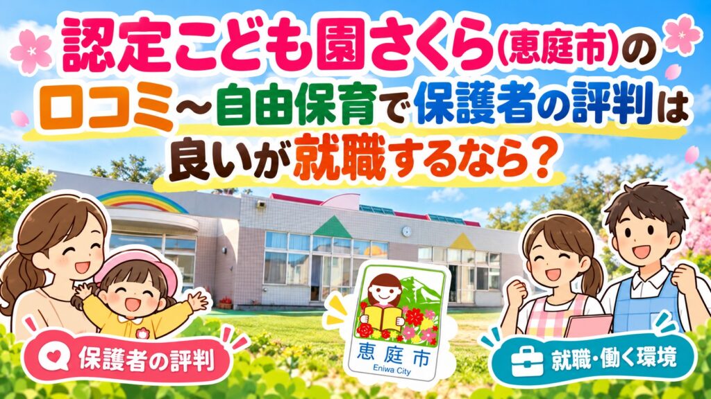 認定こども園さくら,保育園,幼稚園,認定こども園,口コミ,評判,レビュー,恵庭
